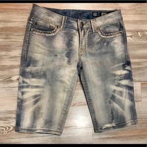 EUC Miss Me Irene Bermuda Jean Shorts